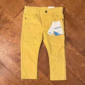 NWT Mayoral Mustard Yellow Boys Jeans